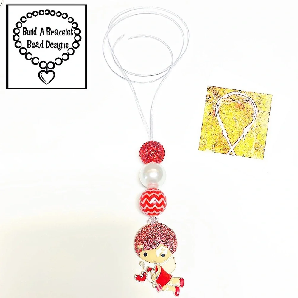 Valentine Cupid 💘 Dangle Drop Adjustable Necklace